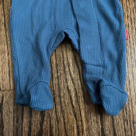 Magnetic Me Dark Blue Waffle Modal Magnetic Parent Favorite Footie Preemie - Picture 5 of 5